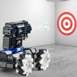 RC Water Bomb Car 360 Rotate Remote Control Stunt Tank Car With Light And Music -Children Toys Sale remote control bomb car 4