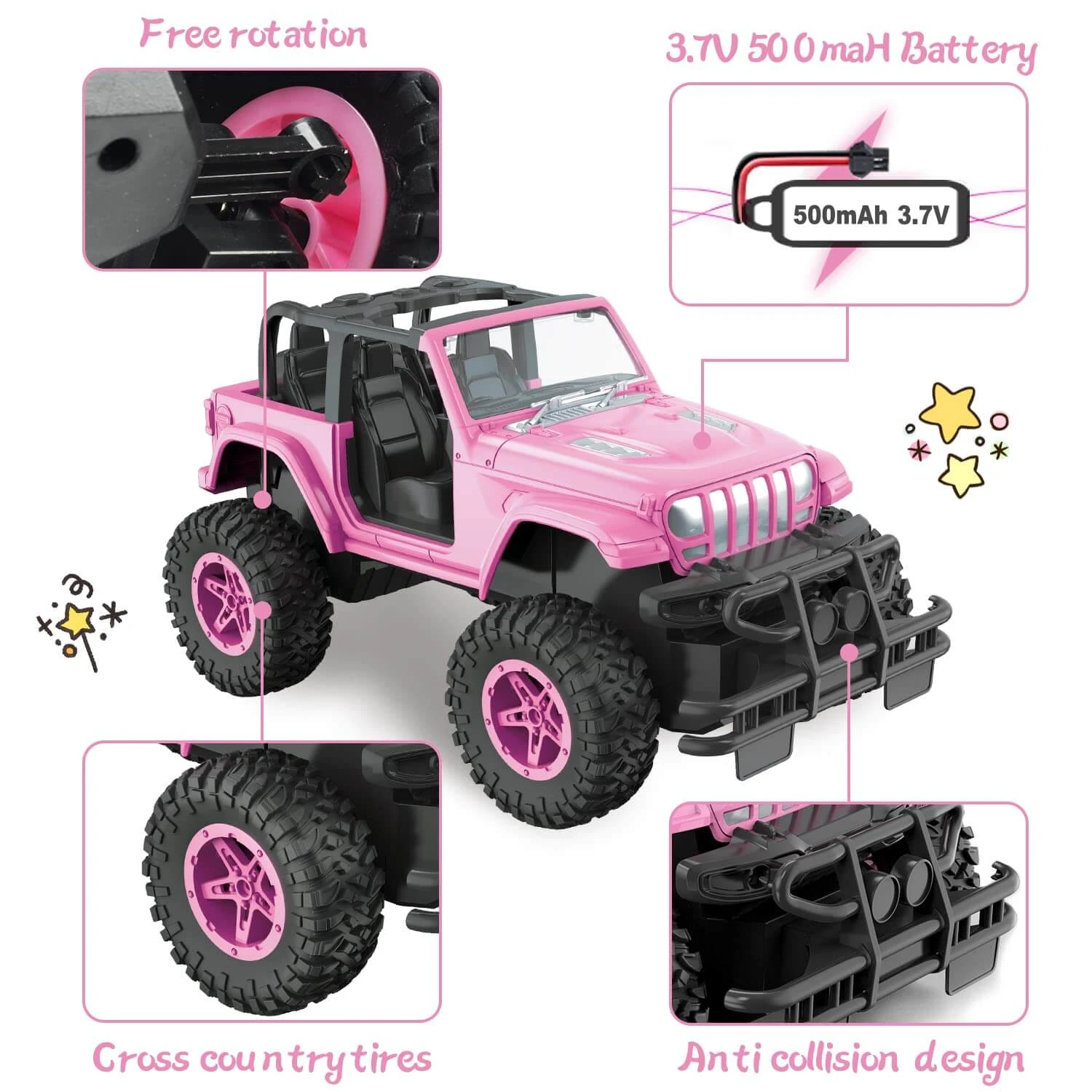 Kids Remote Control Car All Terrain Off Road RC Trucks With Storage Case For Boys And Girls 6 Kids Remote Control Car All Terrain Off Road RC Trucks With Storage Case For Boys And Girls - Image 6
