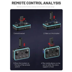 RC Drone With Dual Camera Foldable FPV Quadcopter For Beginners 360 Degrees Rotation Stunt Flying Toy -Children Toys Sale remote control drone with dual camera 2