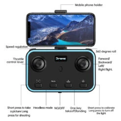 RC Drone With Dual Camera Foldable FPV Quadcopter For Beginners 360 Degrees Rotation Stunt Flying Toy -Children Toys Sale remote control drone with dual camera 3