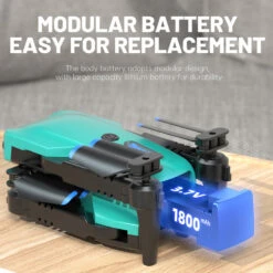 RC Drone With Dual Camera Foldable FPV Quadcopter For Beginners 360 Degrees Rotation Stunt Flying Toy -Children Toys Sale remote control drone with dual camera 9