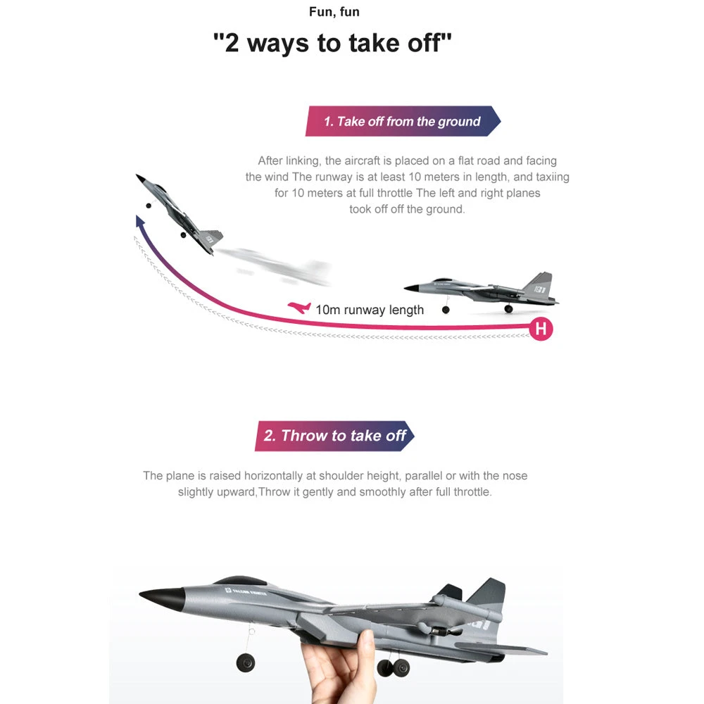 12.4'' RC G1 Fighter Jet Remote Control EPP Airplane 2.4GHz RC Aircraft For Kids And Beginners 7 12.4'' RC G1 Fighter Jet Remote Control EPP Airplane 2.4GHz RC Aircraft For Kids And Beginners - Image 7