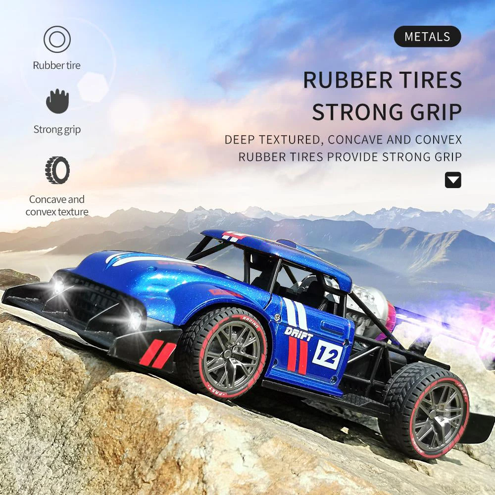 Alloy Spray RC Car Remote Control Mist Spray High Speed Stunt Car With LED Light 8 Alloy Spray RC Car Remote Control Mist Spray High Speed Stunt Car With LED Light - Image 8