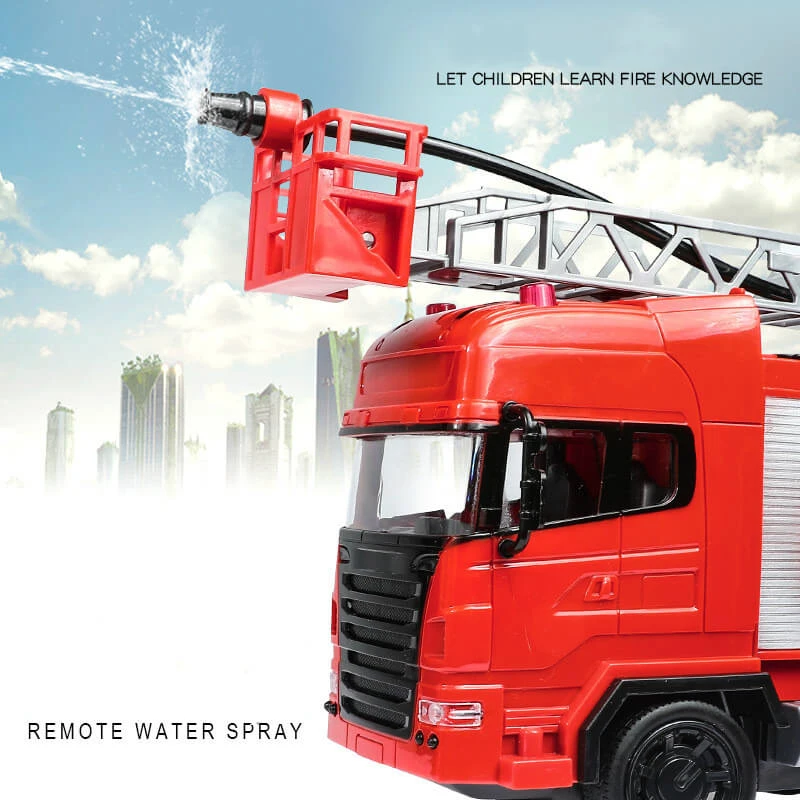 Water Spray RC Fire Truck Rescue Engine Remote Control And Electronic Vehicle 10 Water Spray RC Fire Truck Rescue Engine Remote Control And Electronic Vehicle - Image 10