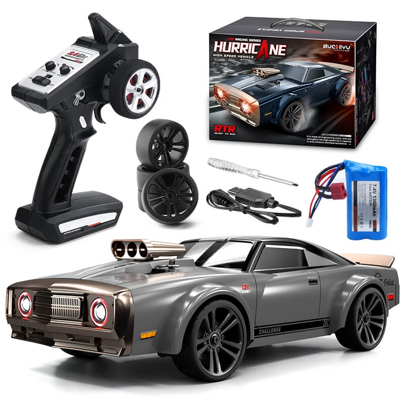 1/16 RC Drift Cars 35KM/H Fast RC Car 4WD Retro RC Racing Trucks Muscle Drag Car With Fantastic Headlights 3 1/16 RC Drift Cars 35KM/H Fast RC Car 4WD Retro RC Racing Trucks Muscle Drag Car With Fantastic Headlights - Image 3