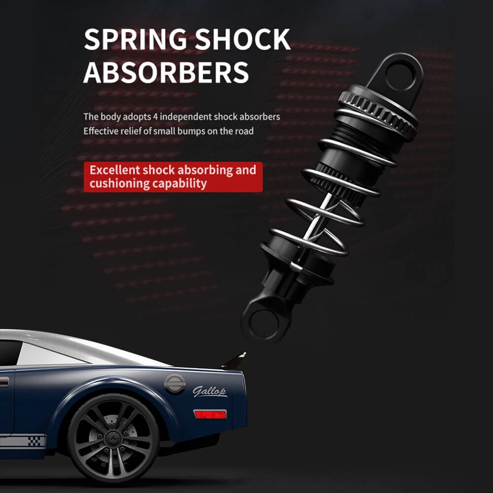 1/16 RC Drift Cars 35KM/H Fast RC Car 4WD Retro RC Racing Trucks Muscle Drag Car With Fantastic Headlights 6 1/16 RC Drift Cars 35KM/H Fast RC Car 4WD Retro RC Racing Trucks Muscle Drag Car With Fantastic Headlights - Image 6