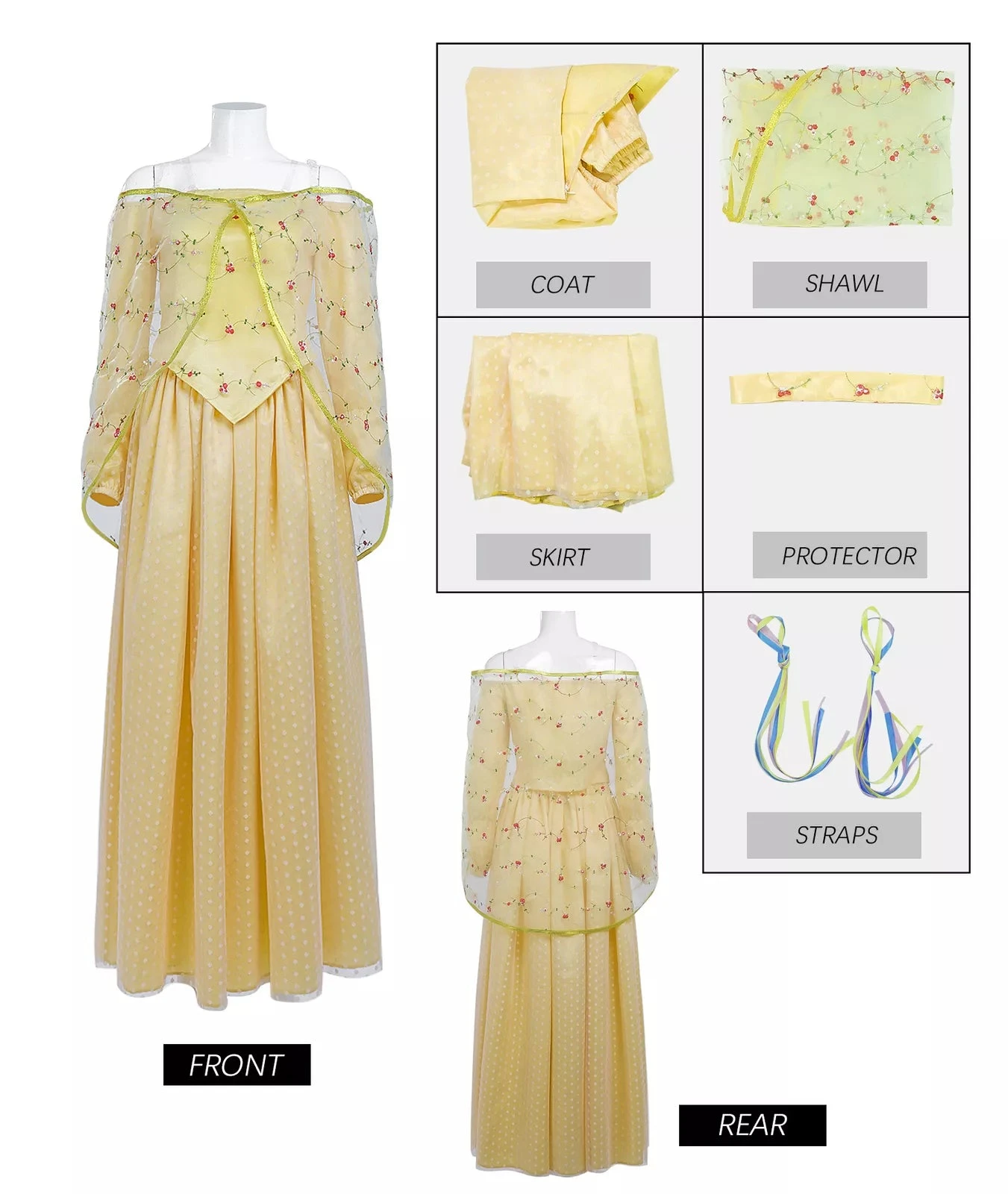 Adult Padme Costume Queen Padme Amidala Dress Halloween Cosplay Outfit 8 Adult Padme Costume Queen Padme Amidala Dress Halloween Cosplay Outfit - Image 8