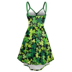 Women St Patricks Day Costume Green Slip Midi Dress For Paddys Day Carnival -Children Toys Sale saint patricks day costume 4
