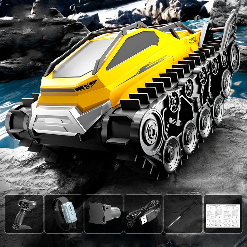 2.4G Amphibious RC Tank All-terrain Tracked Tank Waterproof Dual Control Armored Car 1 2.4G Amphibious RC Tank All-terrain Tracked Tank Waterproof Dual Control Armored Car