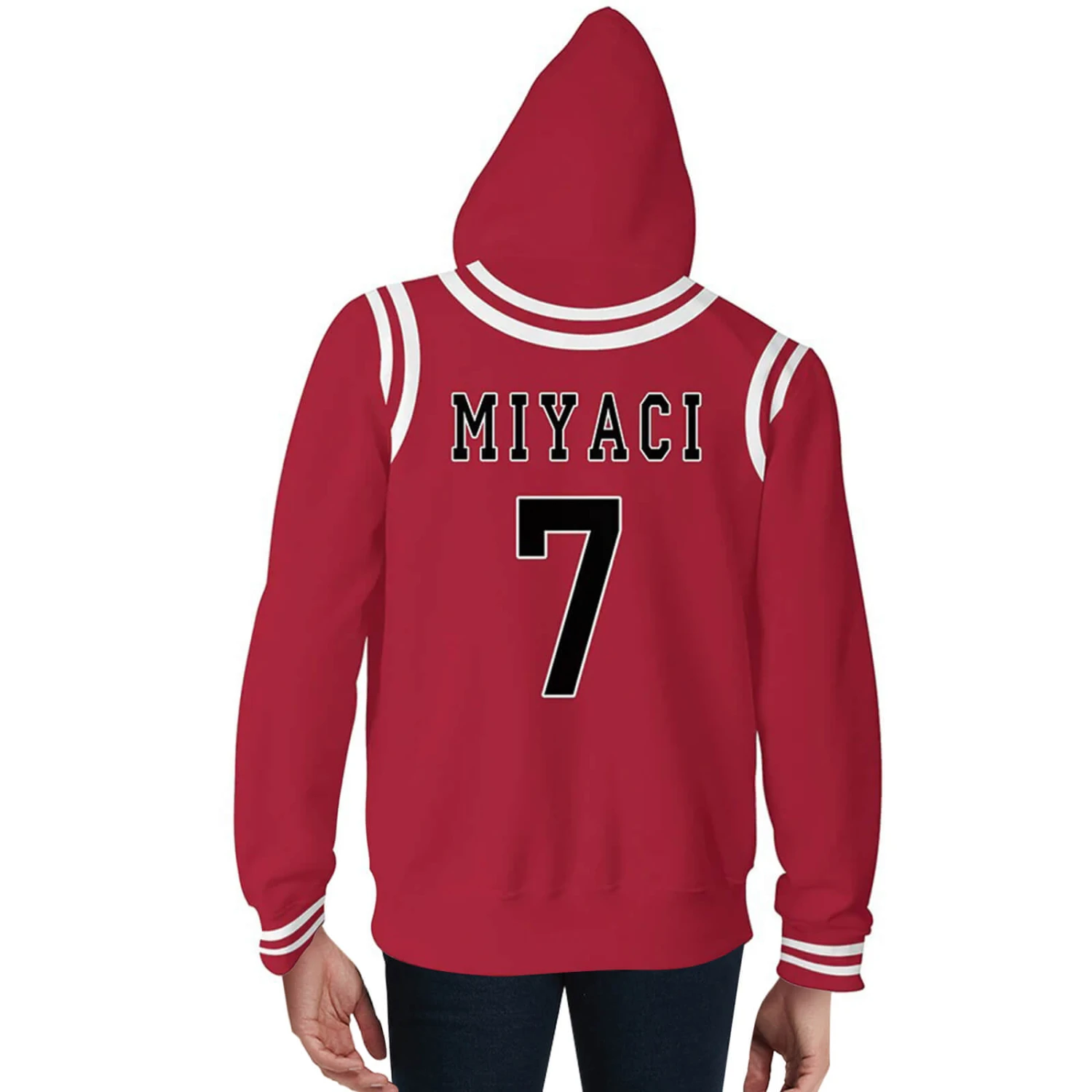 Slam Dunk Cosplay Costume Shohoku Zip-up Hoodie Unisex Hooded Sweatshirt For Adult 13 Slam Dunk Cosplay Costume Shohoku Zip-up Hoodie Unisex Hooded Sweatshirt For Adult - Image 13