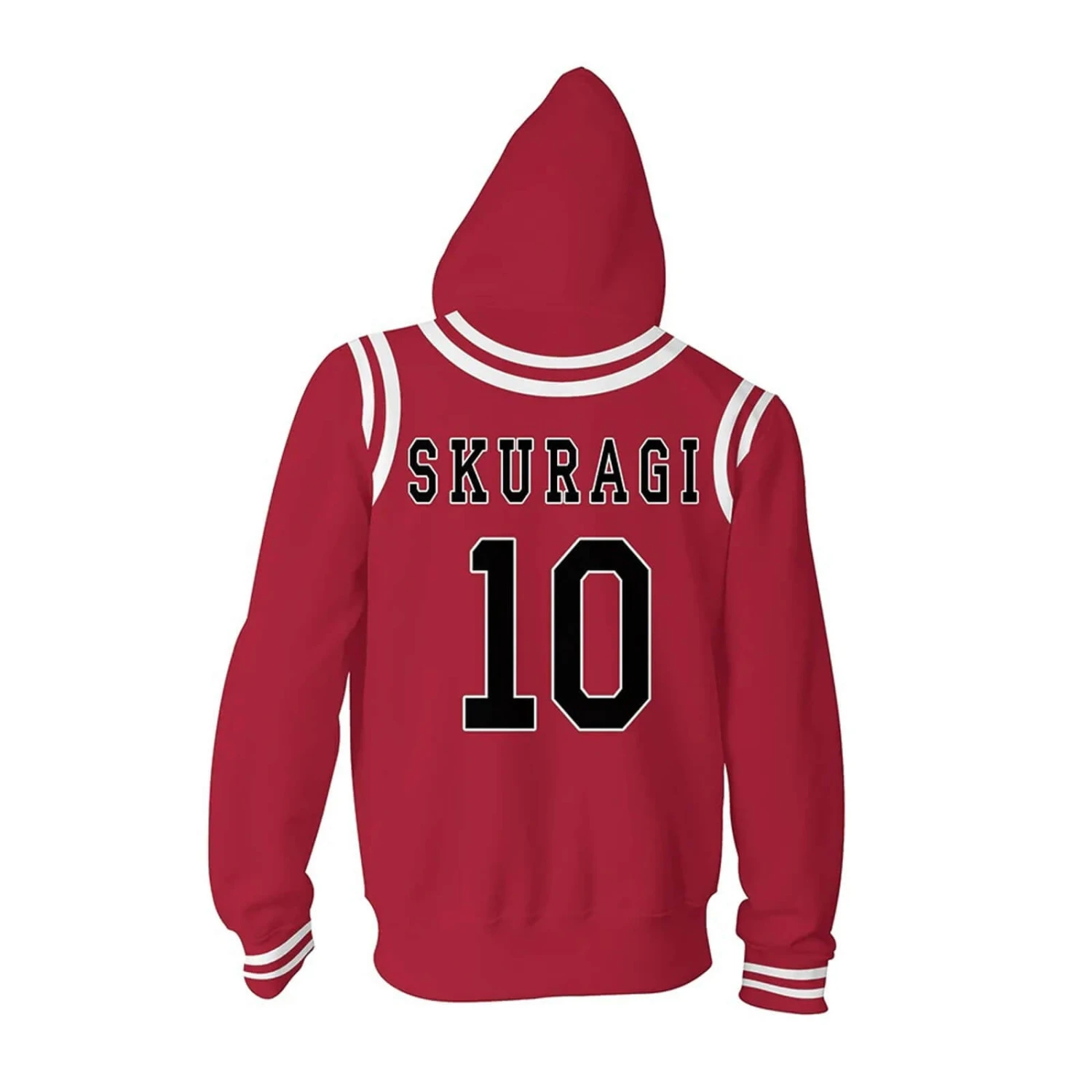 Slam Dunk Cosplay Costume Shohoku Zip-up Hoodie Unisex Hooded Sweatshirt For Adult 5 Slam Dunk Cosplay Costume Shohoku Zip-up Hoodie Unisex Hooded Sweatshirt For Adult - Image 5
