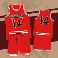 Shohoku Jersey Basketball Vest Shorts Suit Hanamichi Sakuragi Kaede Rukawa Sleeveless Sportswear For Kids Adults 17 Shohoku Jersey Basketball Vest Shorts Suit Hanamichi Sakuragi Kaede Rukawa Sleeveless Sportswear For Kids Adults -Children Toys Sale slam dunk jersey 1
