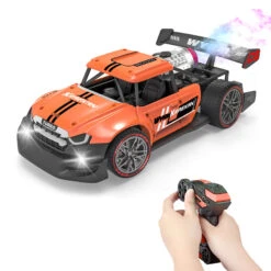 Alloy Spray RC Car Remote Control Mist Spray High Speed Stunt Car With LED Light 16 Alloy Spray RC Car Remote Control Mist Spray High Speed Stunt Car With LED Light -Children Toys Sale spary rc car 2