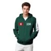 Unisex Game 3 Hoodie Green Hooded Zipper Sweatshirt With Plus Size For Kids Adults
