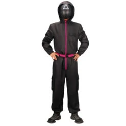 Black Guard Costume Kids And Adults Soldier Cosplay Outfit Full Jumpsuit And Iconic Mask