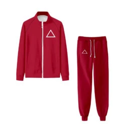 Adult Red Guard Sweatshirt Unisex Jacket And Pants Outfit Set For Daily Wear Cosplay -Children Toys Sale squid game guard costume 1