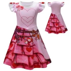 The Rise Of Red Bridget Costume Pink Dress Princess The Queen Of Hearts Costume -Children Toys Sale the queen of hearts princess dress for girls 2