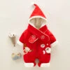 Toddler Christmas Costume Thick Warm Infant Clothes Cute Elk Styling Girls Boys Jumpsuit