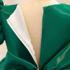 Toddler Christmas Party Dress Formal Puff Sleeve Xmas Smocked Green Costume For Girls -Children Toys Sale toddler christmas party dress 4