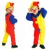 Toddler Kids Clown Costume Onesie Pajamas And Hat For Boys And Girls 3-6 Years