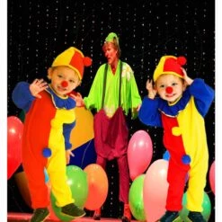 Toddler Kids Clown Costume Onesie Pajamas And Hat For Boys And Girls 3-6 Years -Children Toys Sale toddler kids clown costume 6