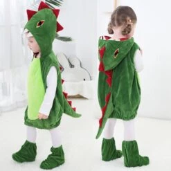 Toddler Baby Kids Dinosaur Costume Soft Plush Dinosaur Animal Outfit With Shoe Cover For Boys And Girls -Children Toys Sale toodler kids dinosaur costume 7