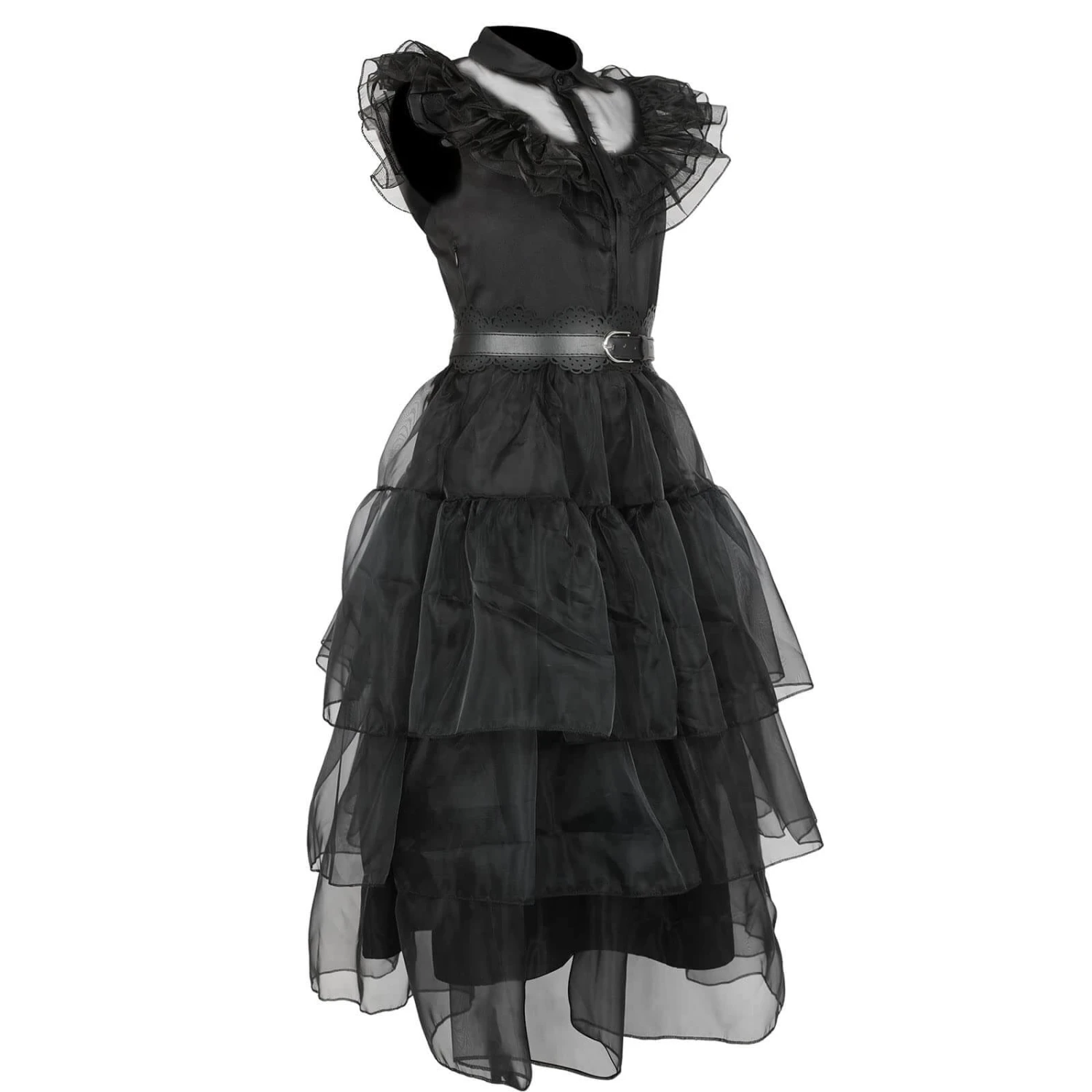 Wednesday Addams Dress Wednesday Costume Black Gothic Tulle Addams Cosplay Party Dress 5 Wednesday Addams Dress Wednesday Costume Black Gothic Tulle Addams Cosplay Party Dress - Image 5