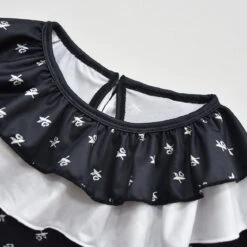 Wednesday Addams Dress Girls Wednesday Costume With Wig Gloves Bag For Cosplay -Children Toys Sale wednesday cosplay costume