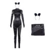 Wednesday Costume Wednesday Addams Jumpsuit Headband 2pcs Sets Wednesday Outfit For Halloween