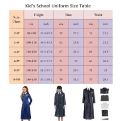 Wednesday Addams School Uniform Nevermore School Dress 5pcs Suit Wednesday Addams Costume For Kids Adult -Children Toys Sale wednesday dress 93847faa 8477 447a 9de7 eb1c058705ef