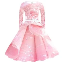 Female Elphaba Costume Green Casual Swing Maxi Dress With Belt For Daily Wear