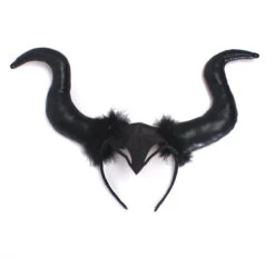 Girls Witch Costume Evil Queen High-low Tutu Dress With Horns Headband And Witch Wings For Cosplay -Children Toys Sale witch horns headband