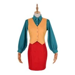Adult Joker Costume Female Arthur Fleck Cosplay Outfit Villain Halloween Suits With Vest Skirt